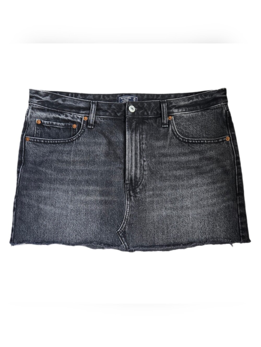 Abercrombie & Fitch Micro Mini Gray Denim Skirt